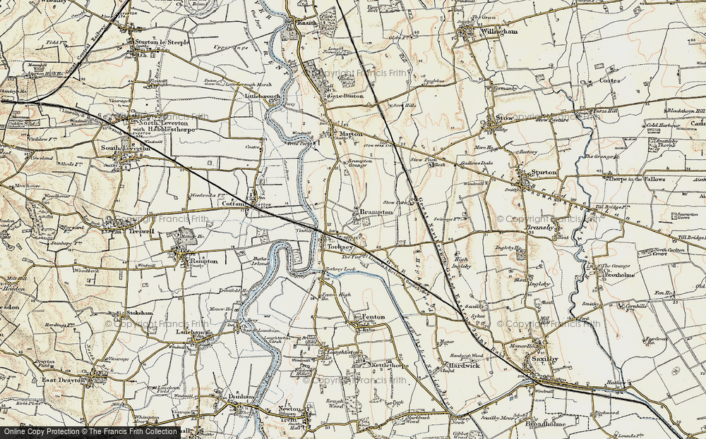 Old Map of Historic Map covering Brampton Grange in 1902-1903