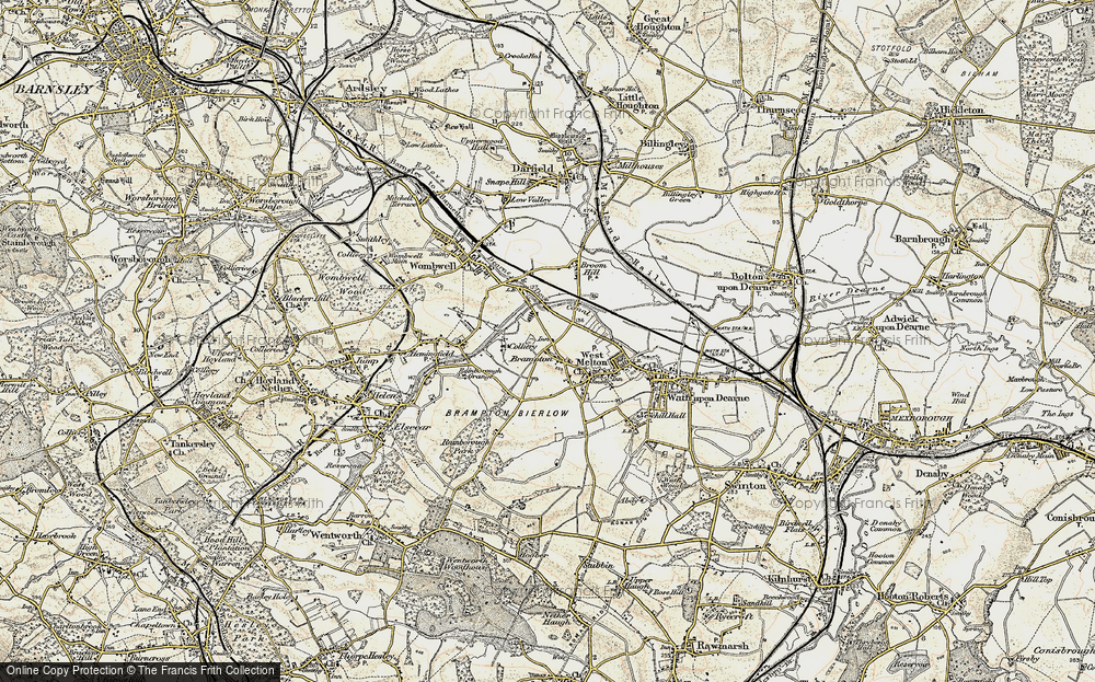 Old Map of Brampton, 1903 in 1903