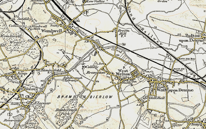Old map of Brampton in 1903