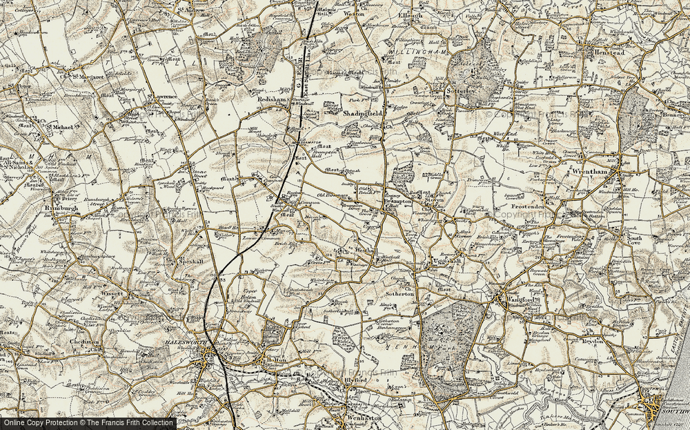Old Map of Brampton Street, 1901-1902 in 1901-1902