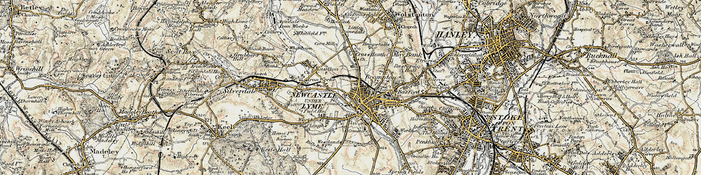 Old map of Brampton, The in 1902