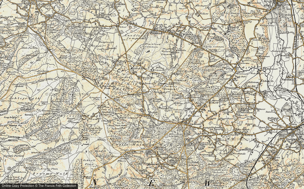 Old Map of Bramshaw, 1897-1909 in 1897-1909