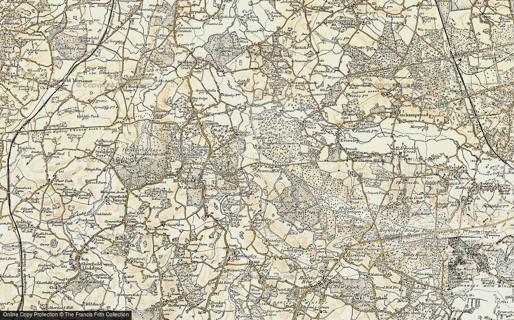 Old Map of Bramshill, 1897-1909 in 1897-1909