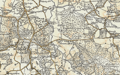 Old map of Bramshill in 1897-1909
