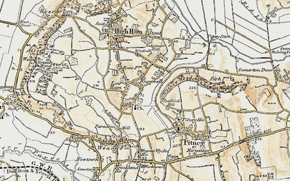 Old map of Woodbirds Hill in 1898-1900