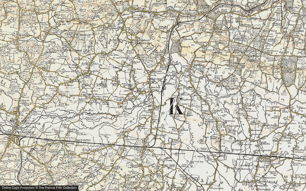Old Map of Branbridges, 1897-1898 in 1897-1898