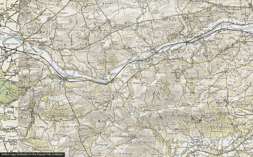 Old Map of Branch End, 1901-1904 in 1901-1904