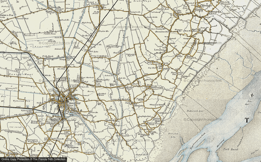 Old Map of Brand End, 1901-1902 in 1901-1902