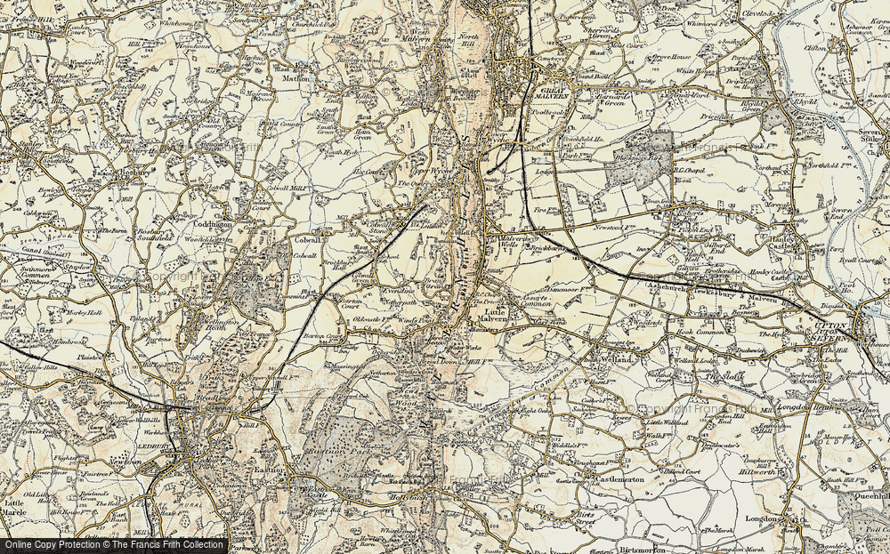 Old Map of Brand Green, 1899-1901 in 1899-1901