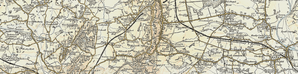 Old map of Brand Green in 1899-1901