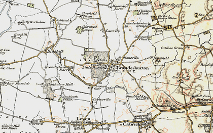 Old map of Brandesburton in 1903