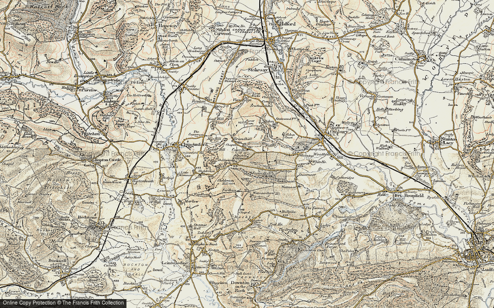 Old Map of Brandhill, 1901-1903 in 1901-1903
