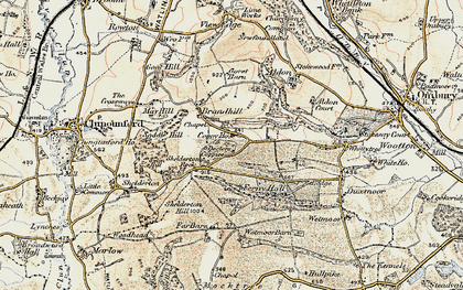 Old map of Brandhill in 1901-1903