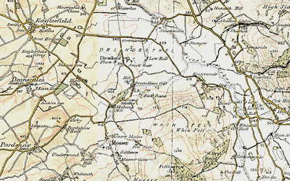Old map of Whin Fell in 1901-1904
