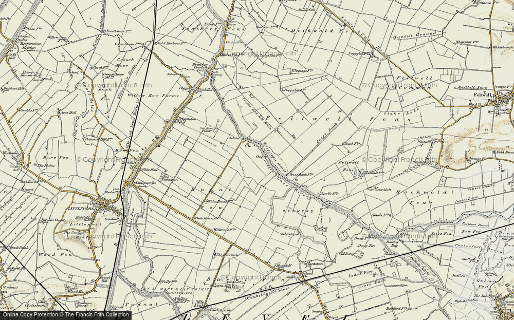 Old Map of Brandon Bank, 1901 in 1901