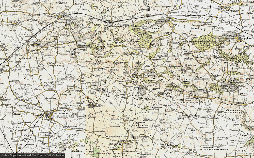 Old Map of Brandsby, 1903-1904 in 1903-1904