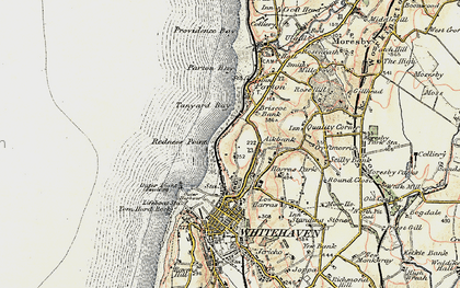 Old map of Bransty in 1901-1904