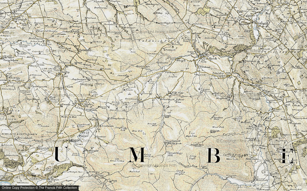 Old Map of Branthwaite, 1901-1904 in 1901-1904