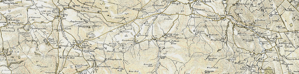 Old map of Branthwaite in 1901-1904