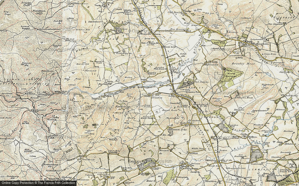 Old Map of Branton, 1901-1903 in 1901-1903