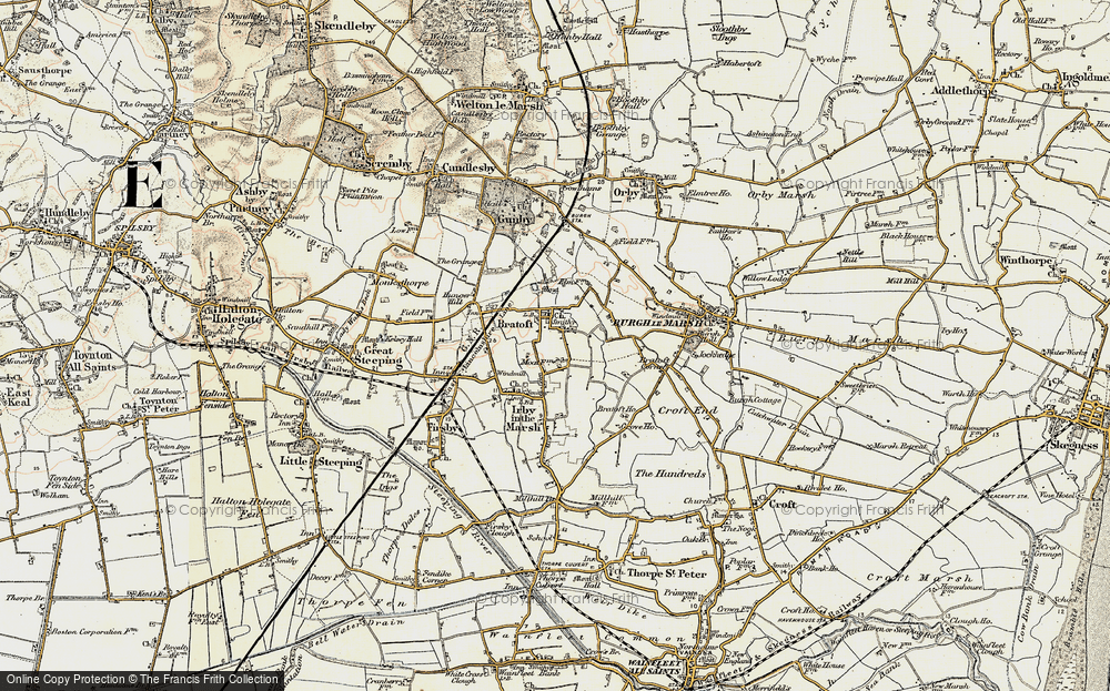 Old Map of Bratoft, 1901-1903 in 1901-1903