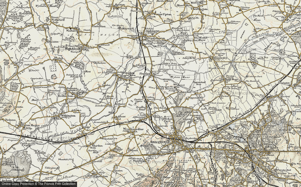 Old Map of Bratton, 1902 in 1902