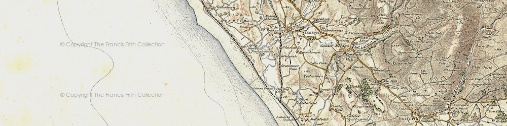 Old map of Braystones in 1903-1904