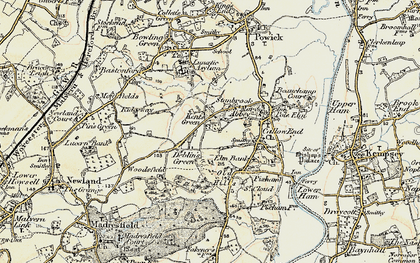 Old map of Brayswick in 1899-1901