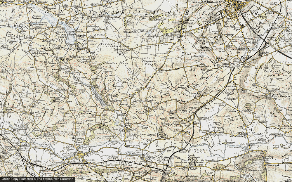 Old Map of Braythorn, 1903-1904 in 1903-1904