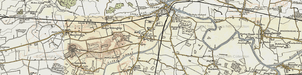 Old map of Brayton in 1903