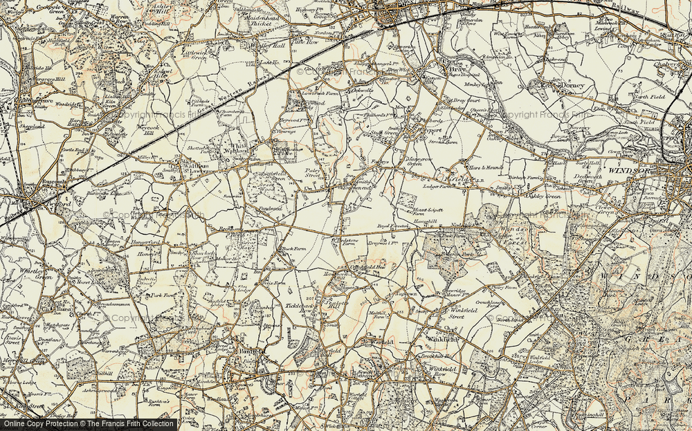 Old Map of Braywoodside, 1897-1909 in 1897-1909