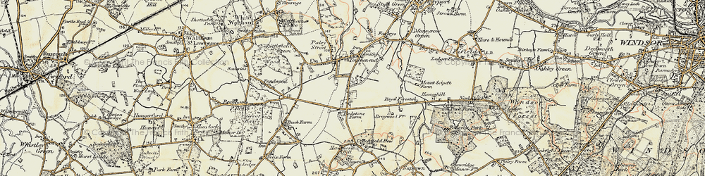 Old map of Braywoodside in 1897-1909