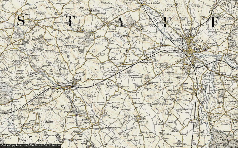 Old Map of Brazenhill, 1902 in 1902