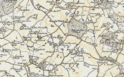 Old map of Breachwood Green in 1898-1899