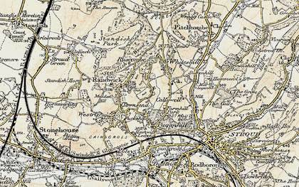 Old map of Bread Street in 1898-1900