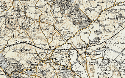 Old map of Breaden Heath in 1902