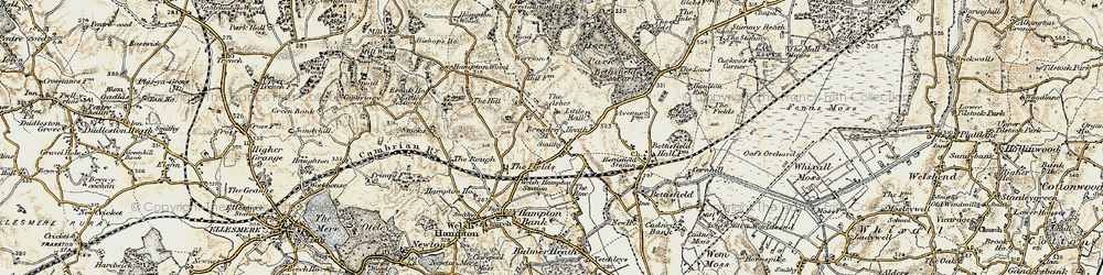 Old map of Breaden Heath in 1902