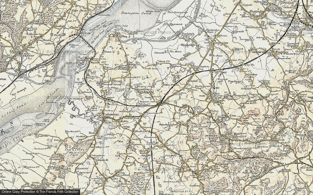 Old Map of Breadstone, 1898-1900 in 1898-1900