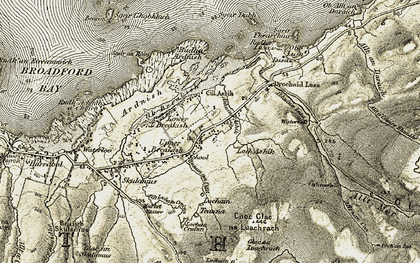 Old map of Breakish in 1906-1909