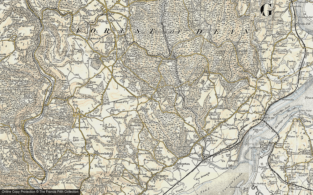 Old Map of Bream, 1899-1900 in 1899-1900