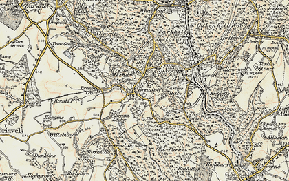 Old map of Bream in 1899-1900