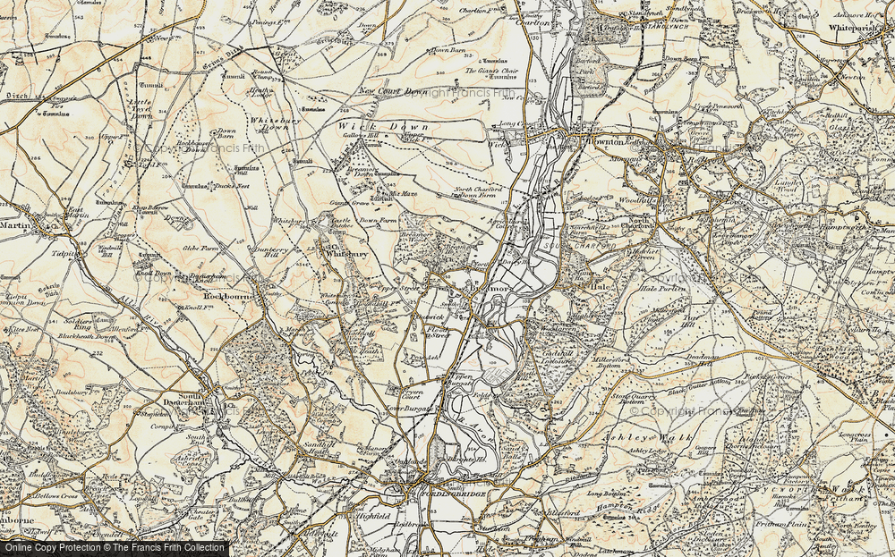 Old Map of Breamore, 1897-1909 in 1897-1909