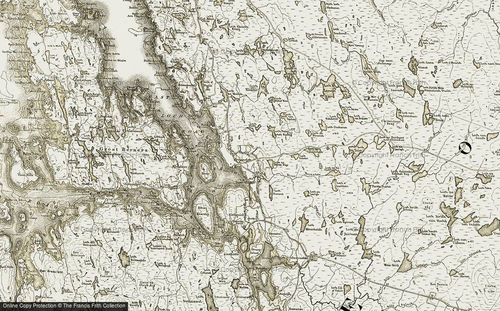 Old Map of Breascleit, 1911 in 1911