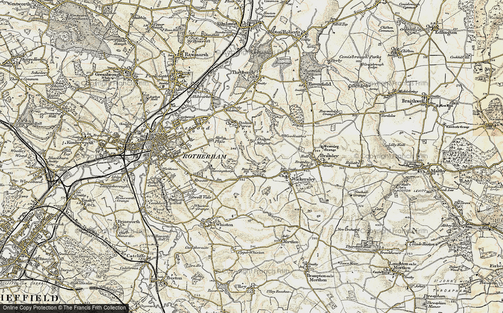 Old Map of Brecks, 1903 in 1903