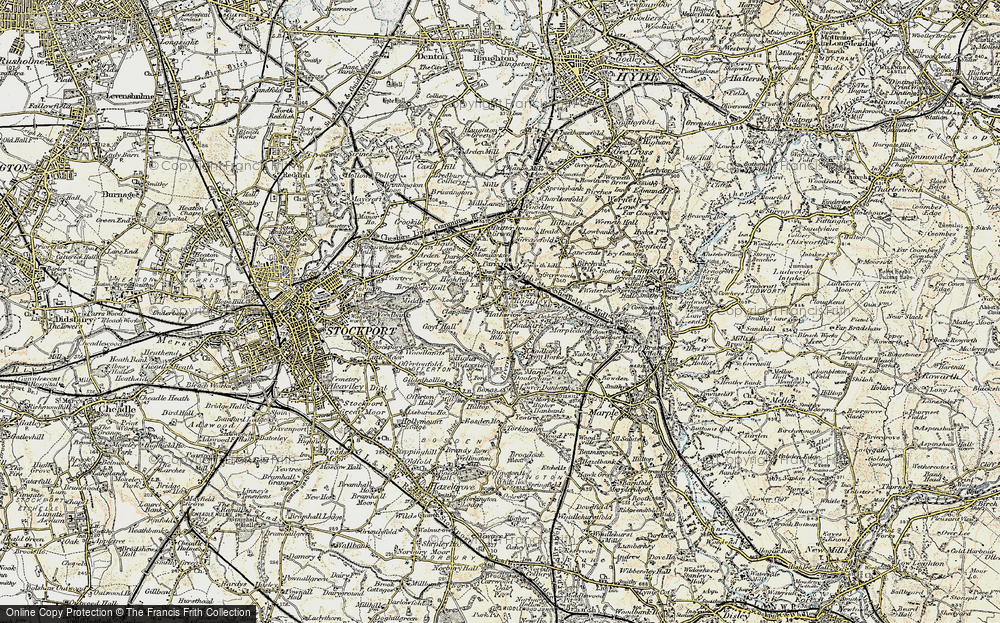 Old Map of Bredbury Green, 1903 in 1903