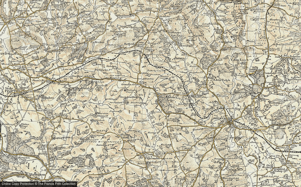 Old Map of Bredenbury, 1899-1902 in 1899-1902