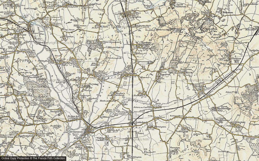 Old Map of Bredon, 1899-1901 in 1899-1901