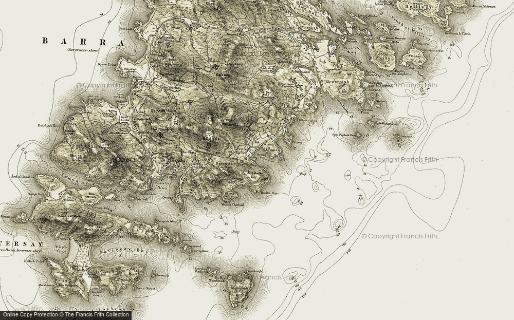 Old Map of Breibhig, 1911 in 1911