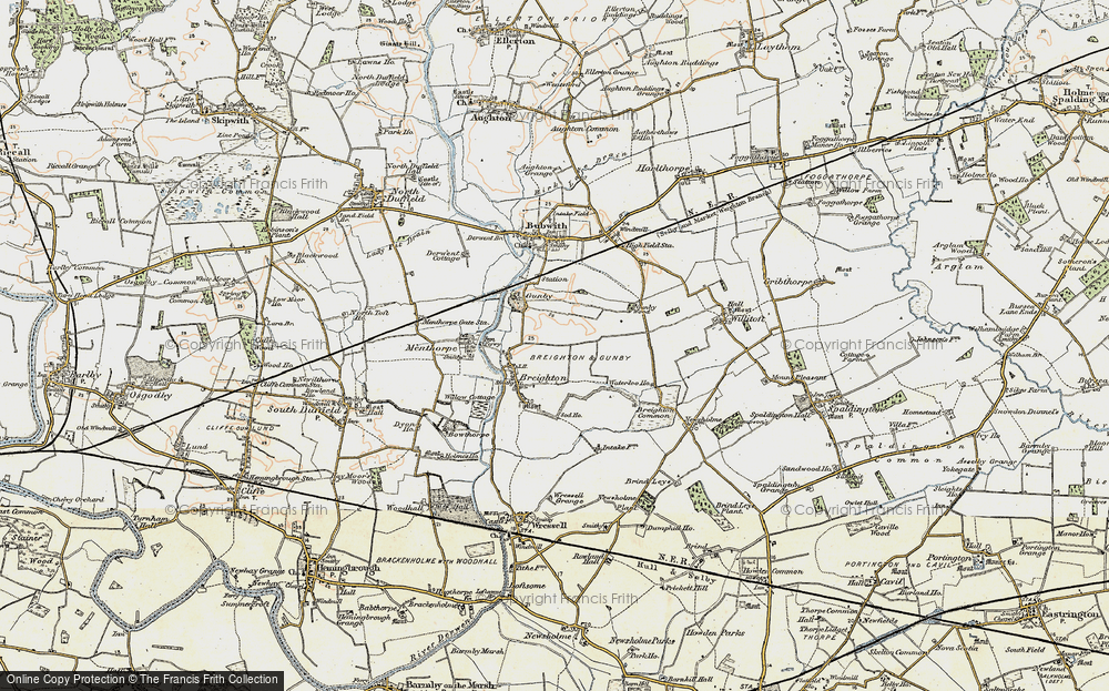Old Map of Breighton, 1903 in 1903