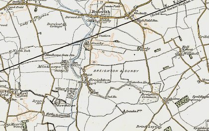 Old map of Breighton in 1903